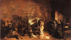 Gustave Courbet Teh Painter's Studio; A Real Allegory Germany oil painting art
